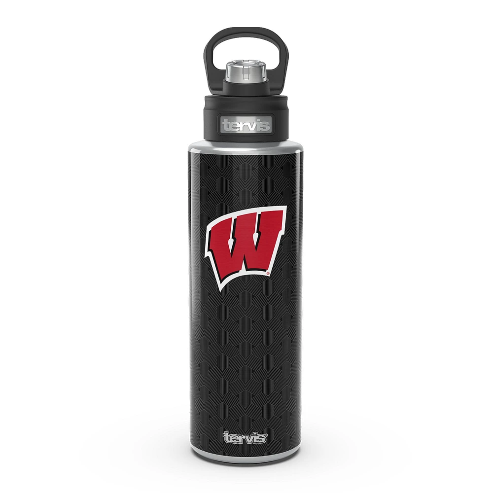 Tervis Wisconsin Blaireaux 40oz. Tisser une bouteille d’eau à large goulot