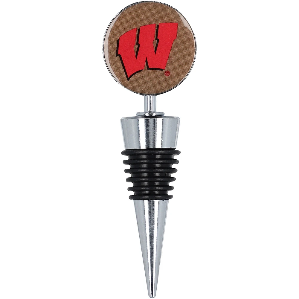 The Memory Company Wisconsin Badgers Stainless Steel Wine Stopper