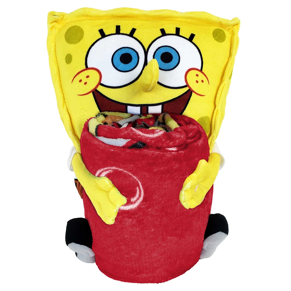 The Northwest Group Wisconsin Badgers Spongebob Squarepants Hugger Blanket