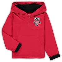 Toddler Colosseum Red/Heathered Gray Wisconsin Badgers Poppies Hoodie and Sweatpants Set