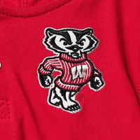 Toddler Colosseum Red/Heathered Gray Wisconsin Badgers Poppies Hoodie and Sweatpants Set