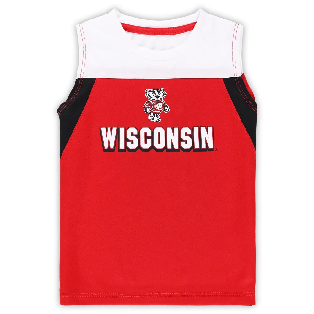 Ensemble débardeur et short Colosseum Red Wisconsin Badgers Ozone pour tout-petit