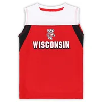 Ensemble débardeur et short Colosseum Red Wisconsin Badgers Ozone pour tout-petit