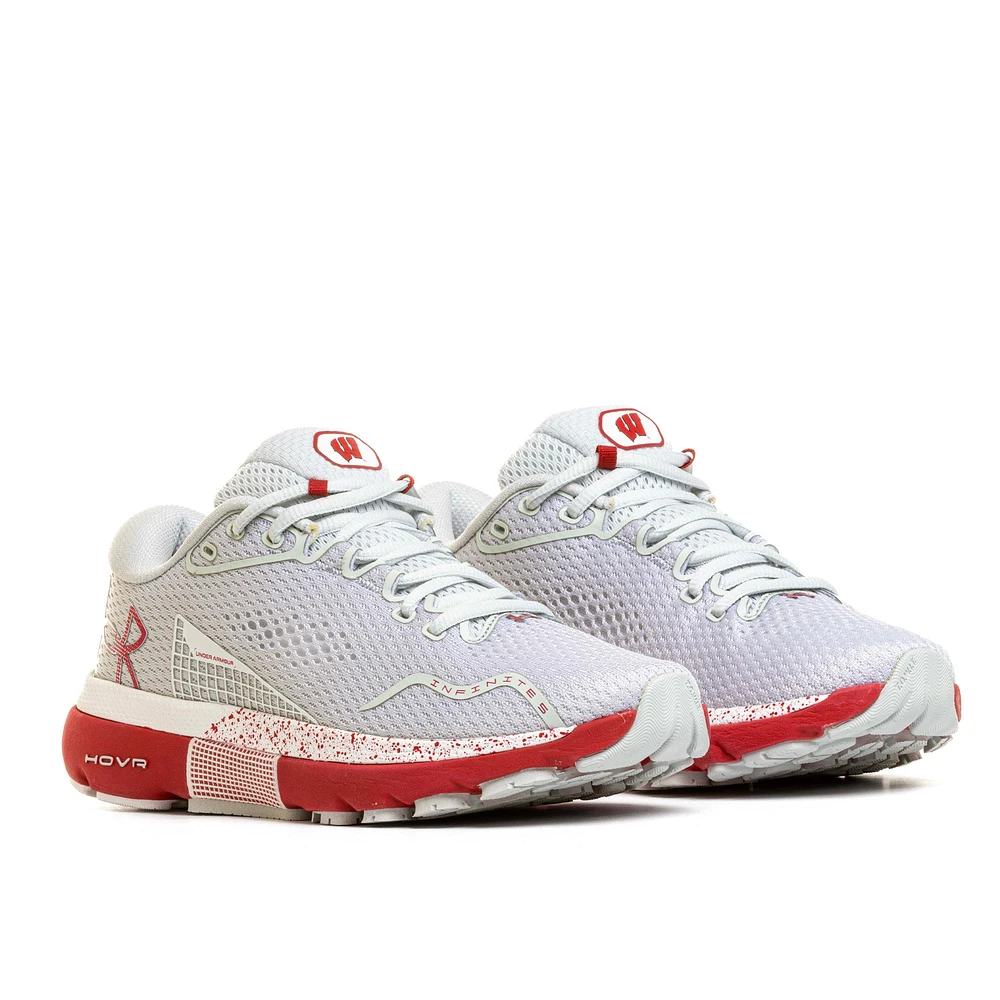 Chaussures de course Under Armour Wisconsin Badgers Infinite 5 grises