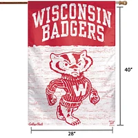 WinCraft Wisconsin Badgers 28" x 40" College Vault Single-Sided House Banner