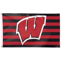 WinCraft Wisconsin Badgers 3' x 5' Stars & Stripes Drapeau unilatéral