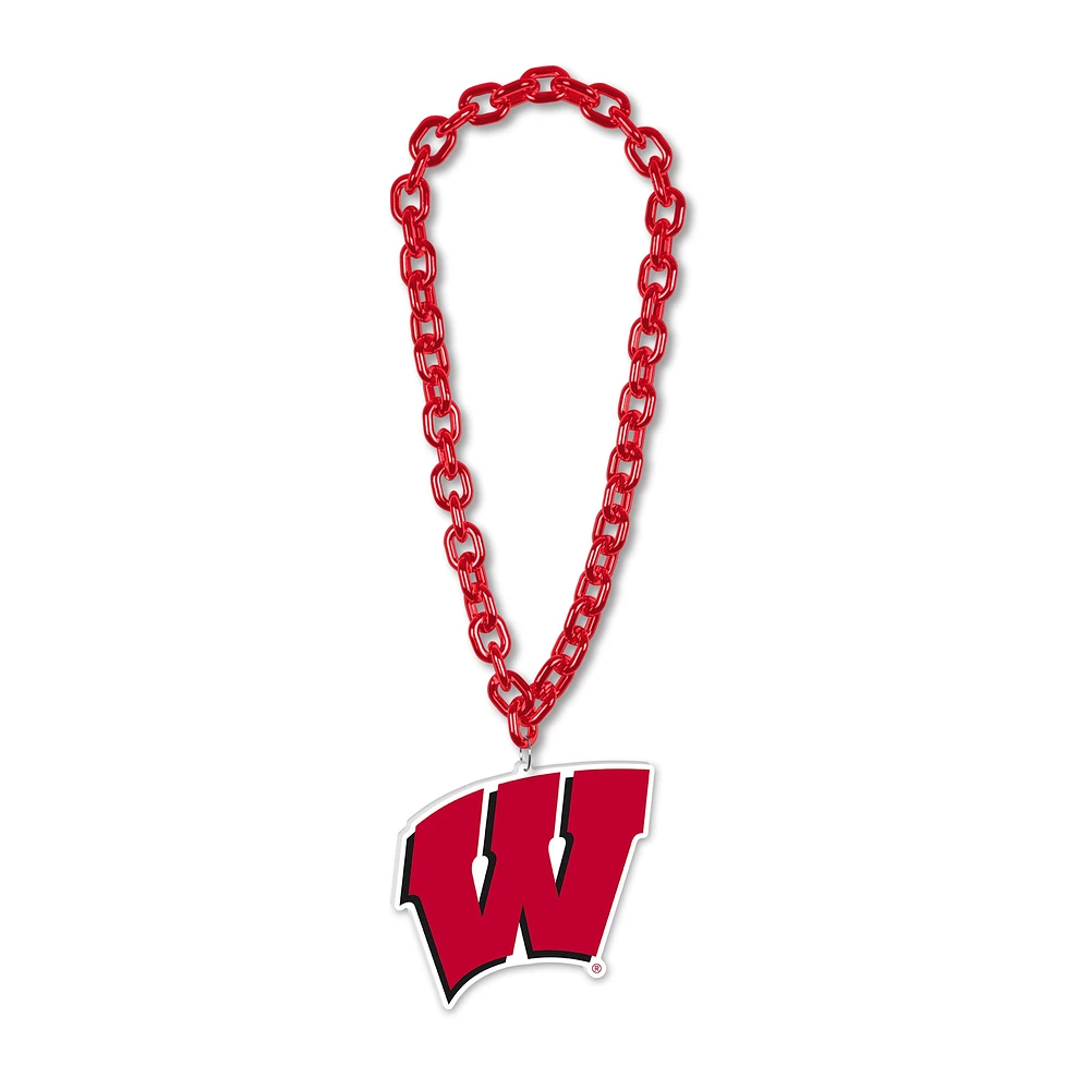 WinCraft Wisconsin Badgers Big Chain Logo Necklace