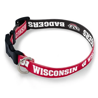 WinCraft Wisconsin Badgers Medium Adjustable Pet Collar