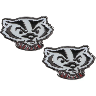 Boucles d'oreilles WinCraft Wisconsin Badgers Team Post