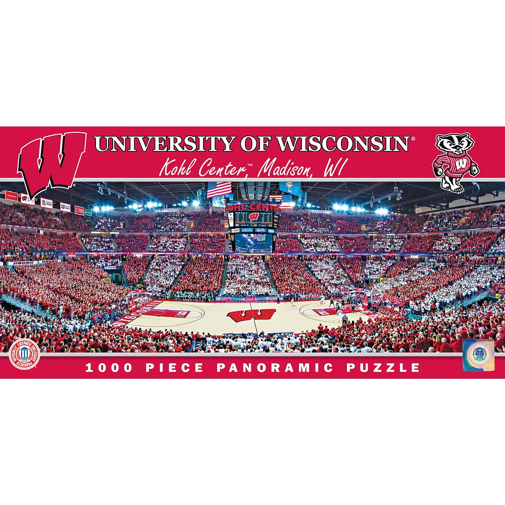 Wisconsin Badgers 1000-Piece Panoramic Arena Puzzle