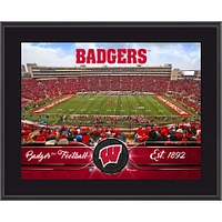 Wisconsin Badgers 10.5" x 13" Sublimated Team Plaque