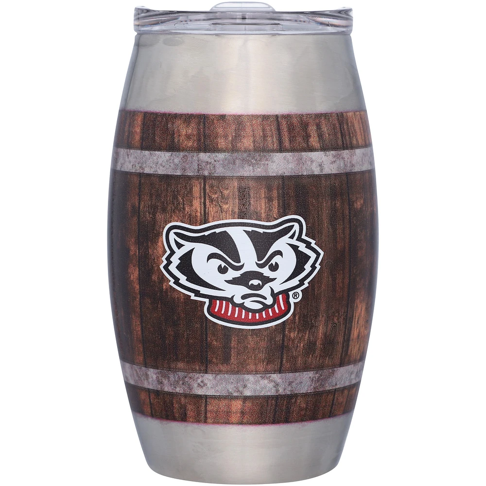 Wisconsin Badgers 15oz. Barrel Tumbler