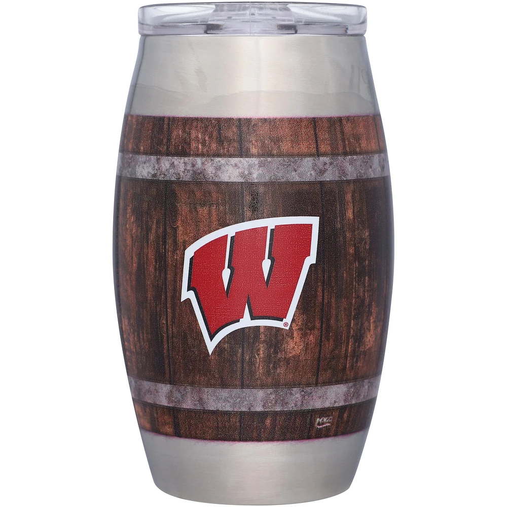 Wisconsin Badgers 15oz. Barrel Tumbler