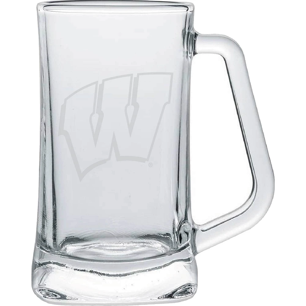 Blaireaux du Wisconsin 15 oz. Chope en verre givré