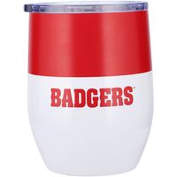 Wisconsin Badgers 16oz. Colorblock Stainless Steel Curved Tumbler