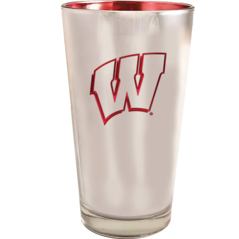 Blaireaux du Wisconsin 16oz. Verre de pinte électrolytique