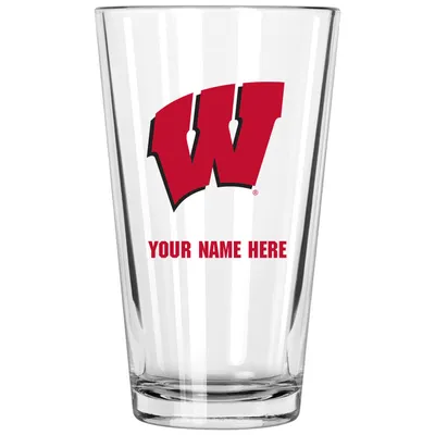 Wisconsin Badgers 16oz. Personalized Pint Glass