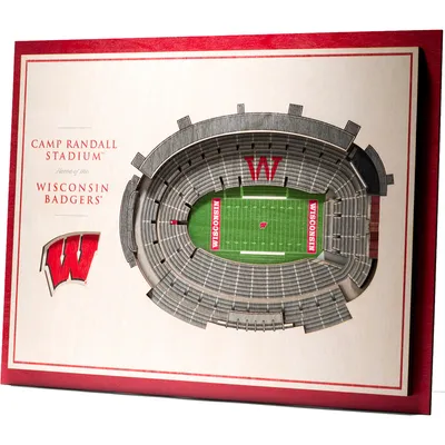 Wisconsin Badgers 17'' x 13'' 5-Layer StadiumViews 3D Wall Art