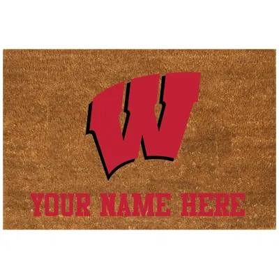 Wisconsin Badgers 19.5'' x 29.5'' Personalized Door Mat