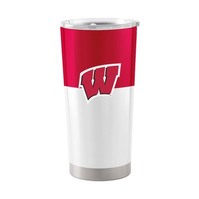 Wisconsin Badgers 20oz. Colorblock Stainless Tumbler