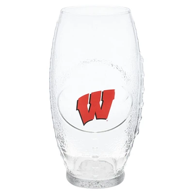 Wisconsin Badgers 23oz. Football Glass