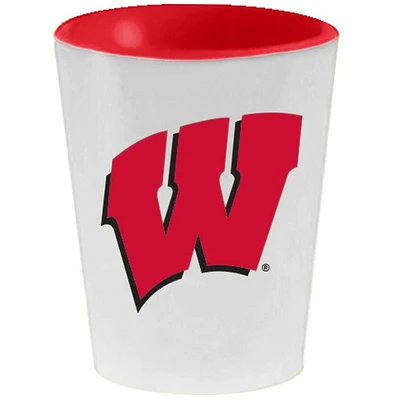 Wisconsin Badgers 2oz. Inner Color Ceramic Cup