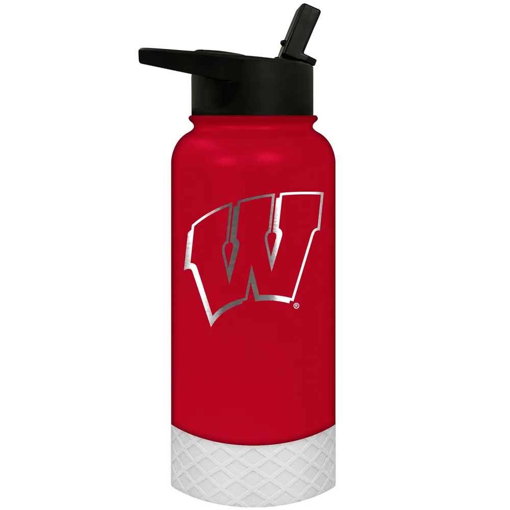 32oz Black Stainless Steel Water Bottle with Ohio State Buckeyes