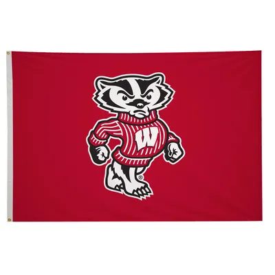 Wisconsin Badgers 4' x 6' Mascot Flag