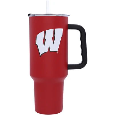 Wisconsin Badgers 40oz. Travel Tumbler with Handle