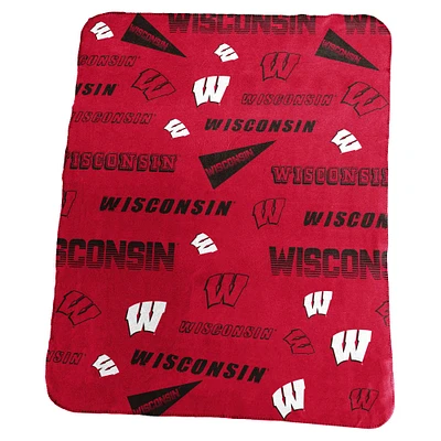 Couverture polaire classique Wisconsin Badgers 50" x 60"