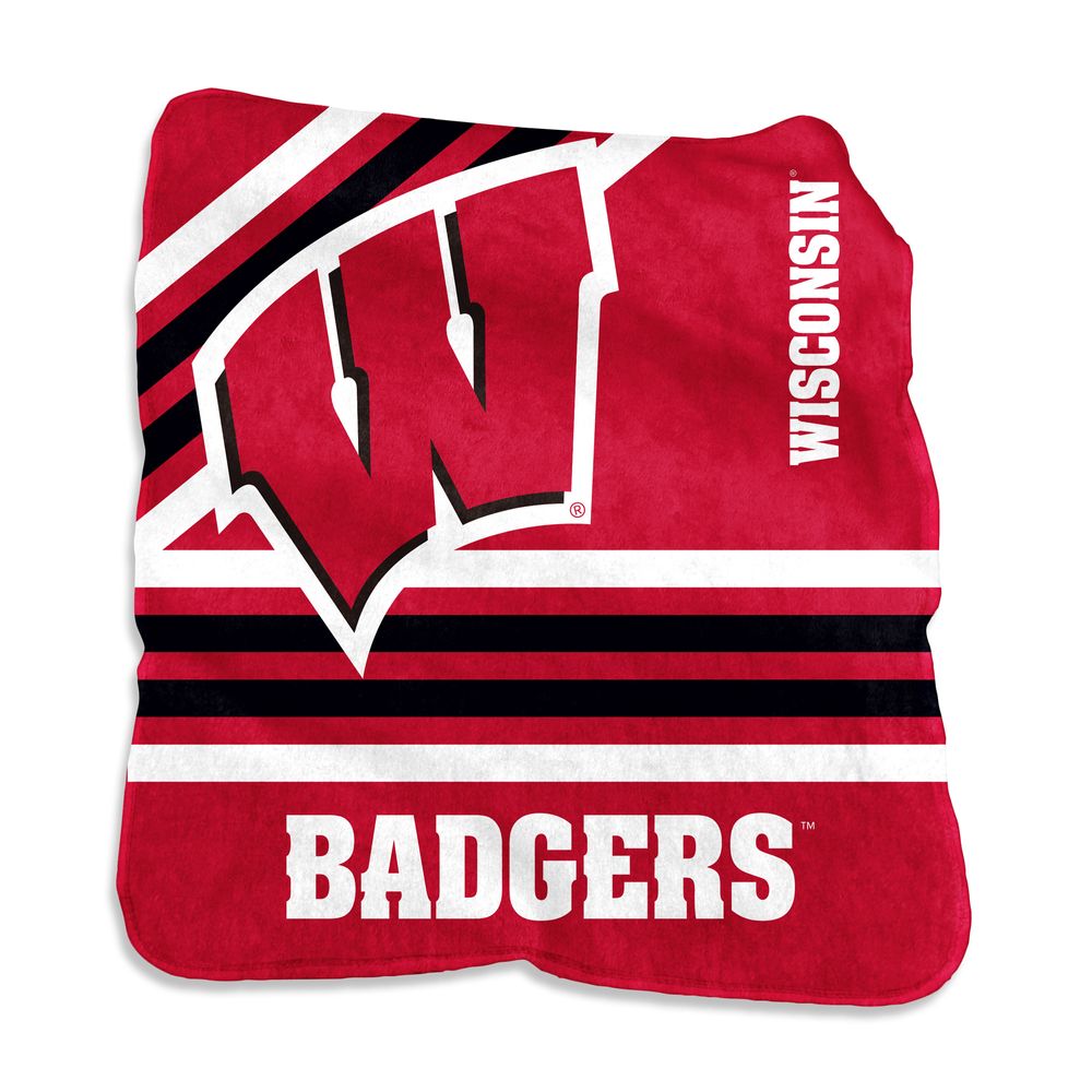 Wisconsin Badgers 50'' x 60'' Team Plush Raschel Throw Blanket