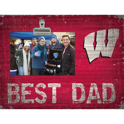 Wisconsin Badgers 8'' x 10.5'' Best Dad Clip Frame