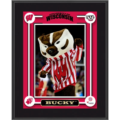 Wisconsin Badgers Bucky 10.5'' x 13'' Sublimated Mascot Plaque