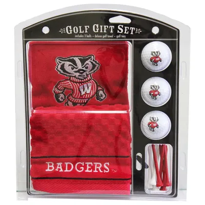 Wisconsin Badgers Embroidered Golf Gift Set