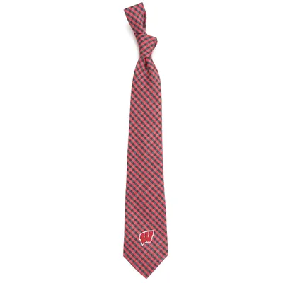 Wisconsin Badgers Gingham Tie