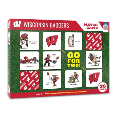 Wisconsin Badgers Licensed Memory Match Game