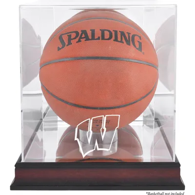 Wisconsin Badgers Fanatics Authentic Mahogany Antique Finish Basketball Display Case with Mirror Back