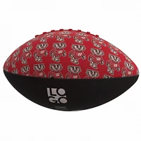 Mini ballon de football en caoutchouc des Badgers du Wisconsin