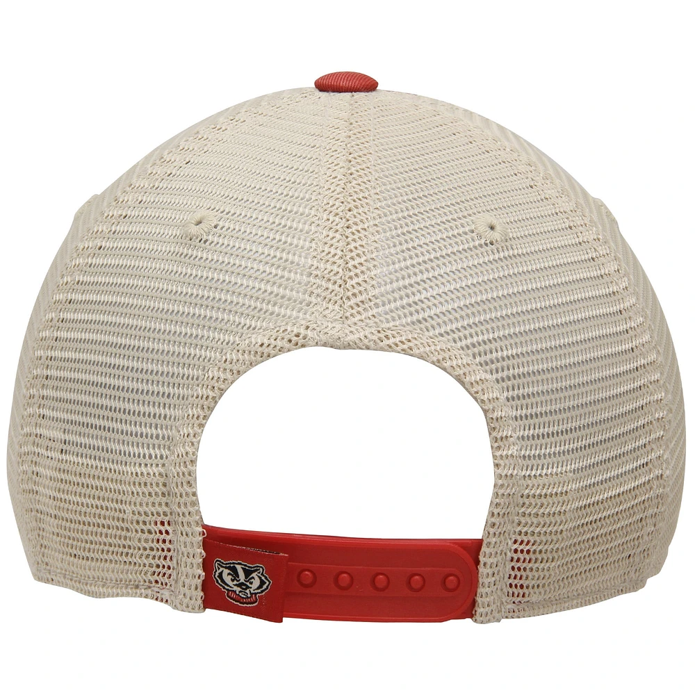 Casquette Ajustable Top of the World Offroad Trucker Wisconsin Badgers Cardinal