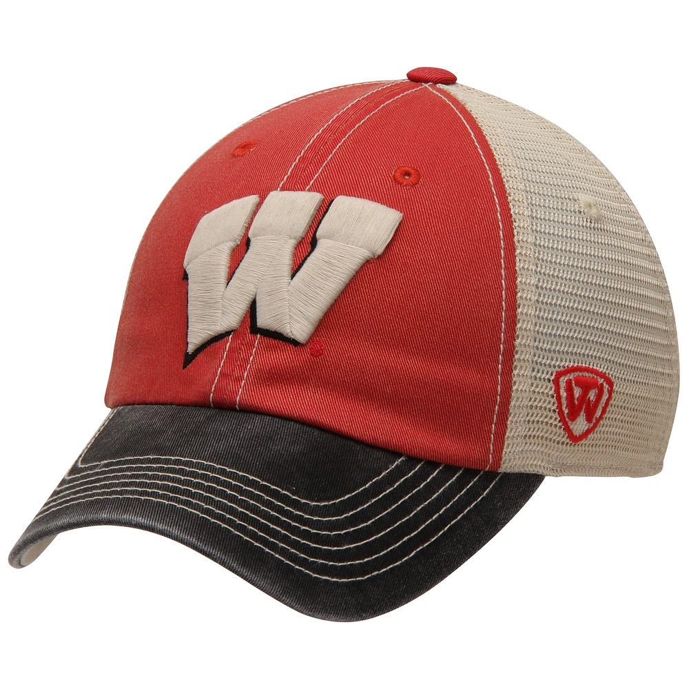 Wisconsin Badgers Top of the World Offroad Trucker Adjustable Hat - Cardinal