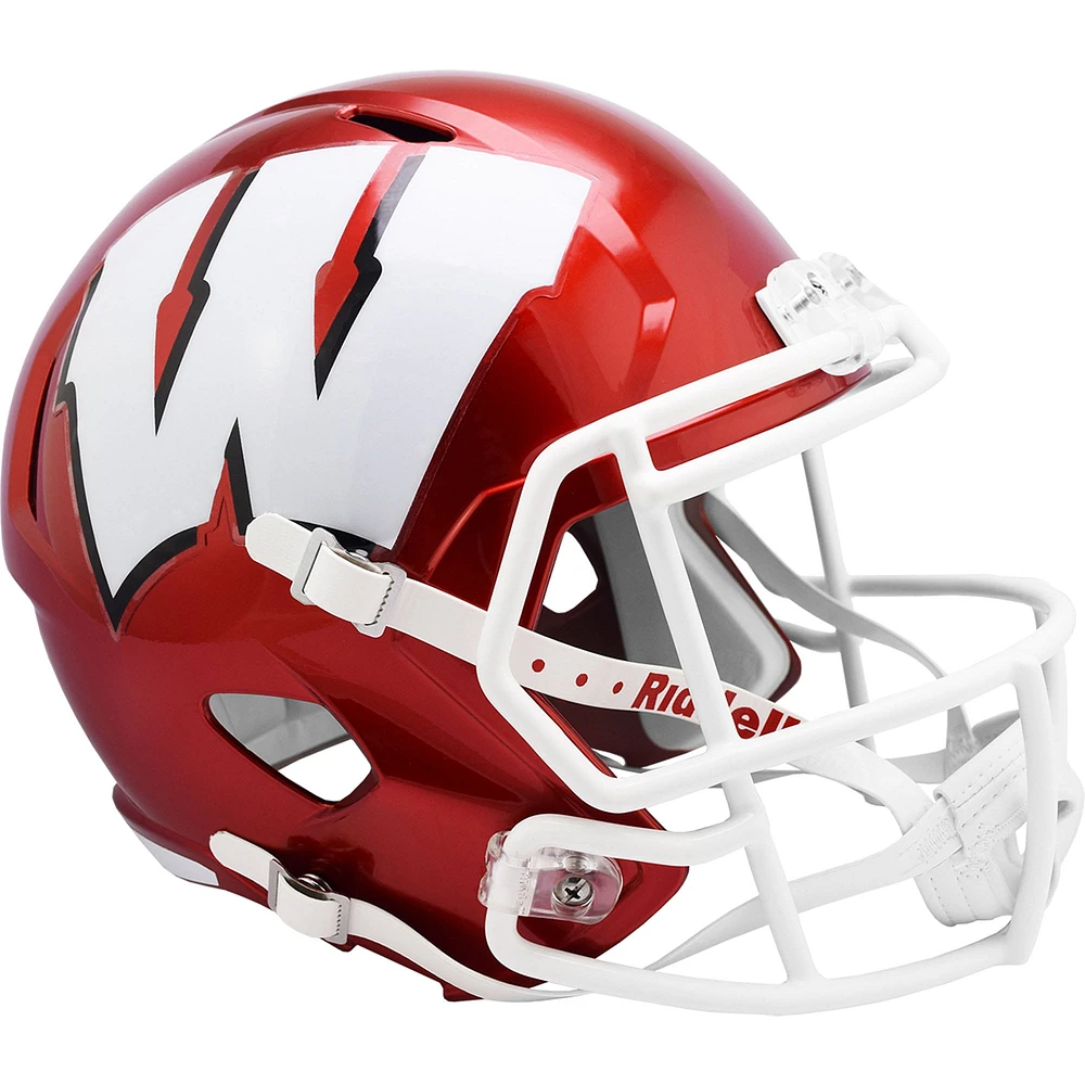 Wisconsin Badgers Unsigned Riddell FLASH Alternate Revolution Speed ​​Replica Casque de football