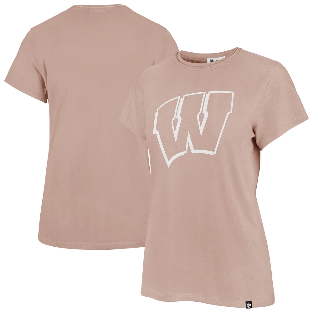 Women's '47  Pink Wisconsin Badgers Premier Frankie T-Shirt