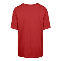 T-shirt rouge pour femme « 47 Wisconsin Badgers Muse Sadie