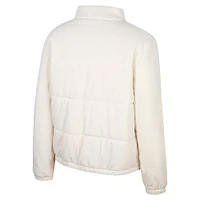 Veste matelassée entièrement zippée pour femme Colosseum Cream Wisconsin Badgers So Hot Right Now