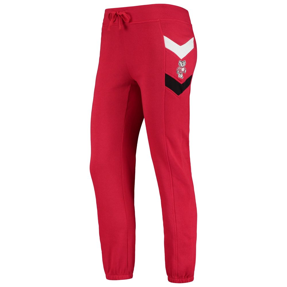 Women's Colosseum Red Wisconsin Badgers Kripke Chevron Jogger Pants