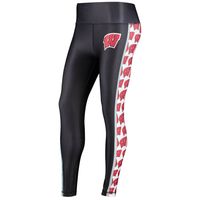 Women's Concepts Sport Black Wisconsin Badgers Dormer Knit Leggings