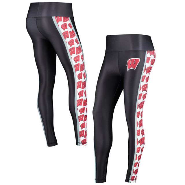 Concepts Sport - Noir Wisconsin Badgers Dormer Legging en tricot pour femme