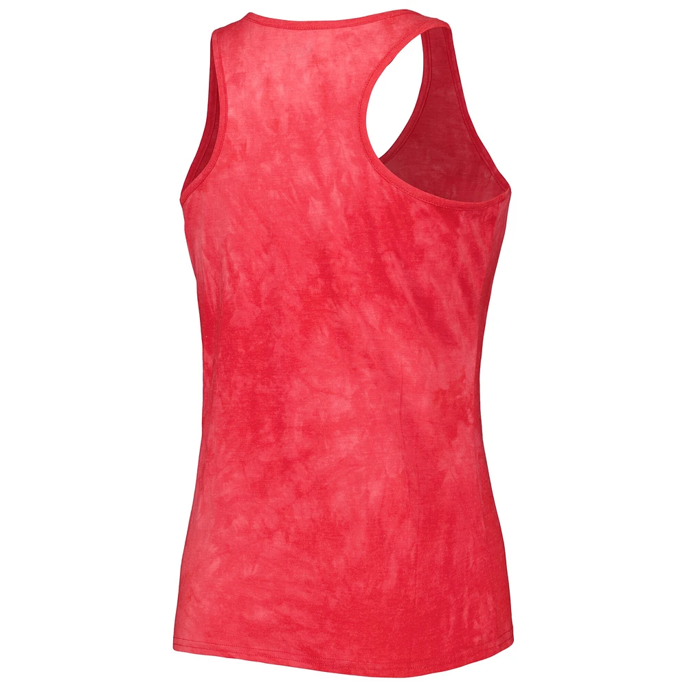 Concepts Sport Ensemble de nuit avec débardeur et short tie-dye Wisconsin Badgers Billboard pour femmes