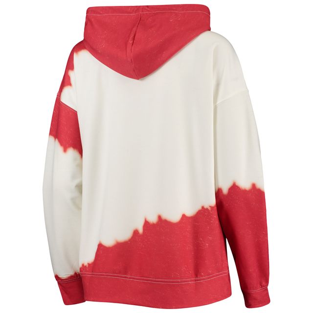 Sweat à capuche Gameday Couture blanc/rouge Wisconsin Badgers pour le plaisir femme