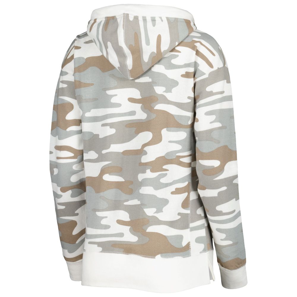 Women's Pressbox Camo Wisconsin Badgers San Pablo Pullover Hoodie